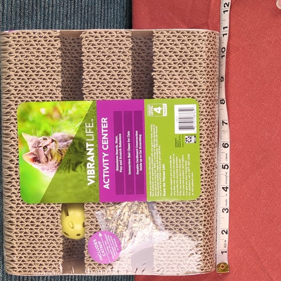 Vibrant Life Kitty Activity Center, Corrugated Cardboard Search Hunt & Scratch - Picture 12 of 13
